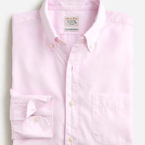 NEW with tags J Crew Secret Wash 100% Cotton Poplin Shirt, Medium Slim, Pink
